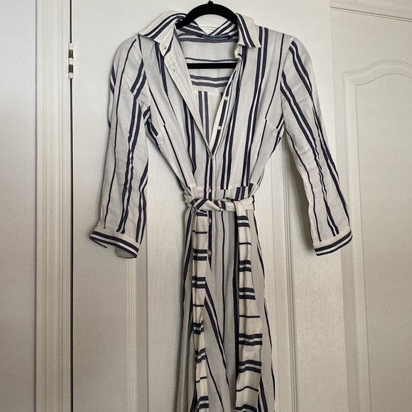 Zara pinstripe linen dress - Picture 8 of 9